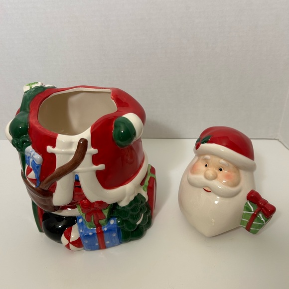 Ceramic Santa Cookie Jar With Box - Picture 5 of 12